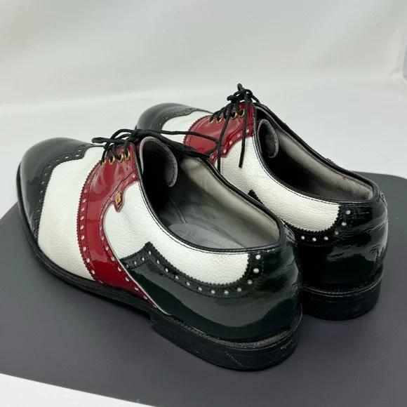 Vintage FootJoy Classics Golf Shoes Size 10.5 Wing Tip Style #50802no Spikes